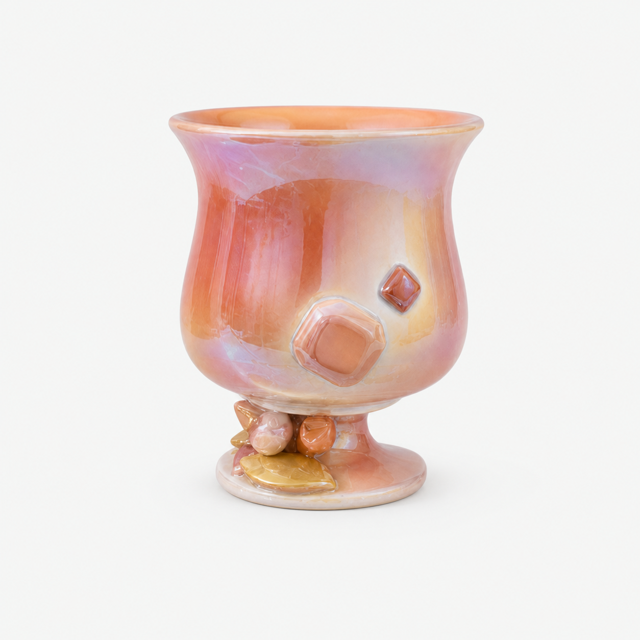 Rose Prism Footed Cup