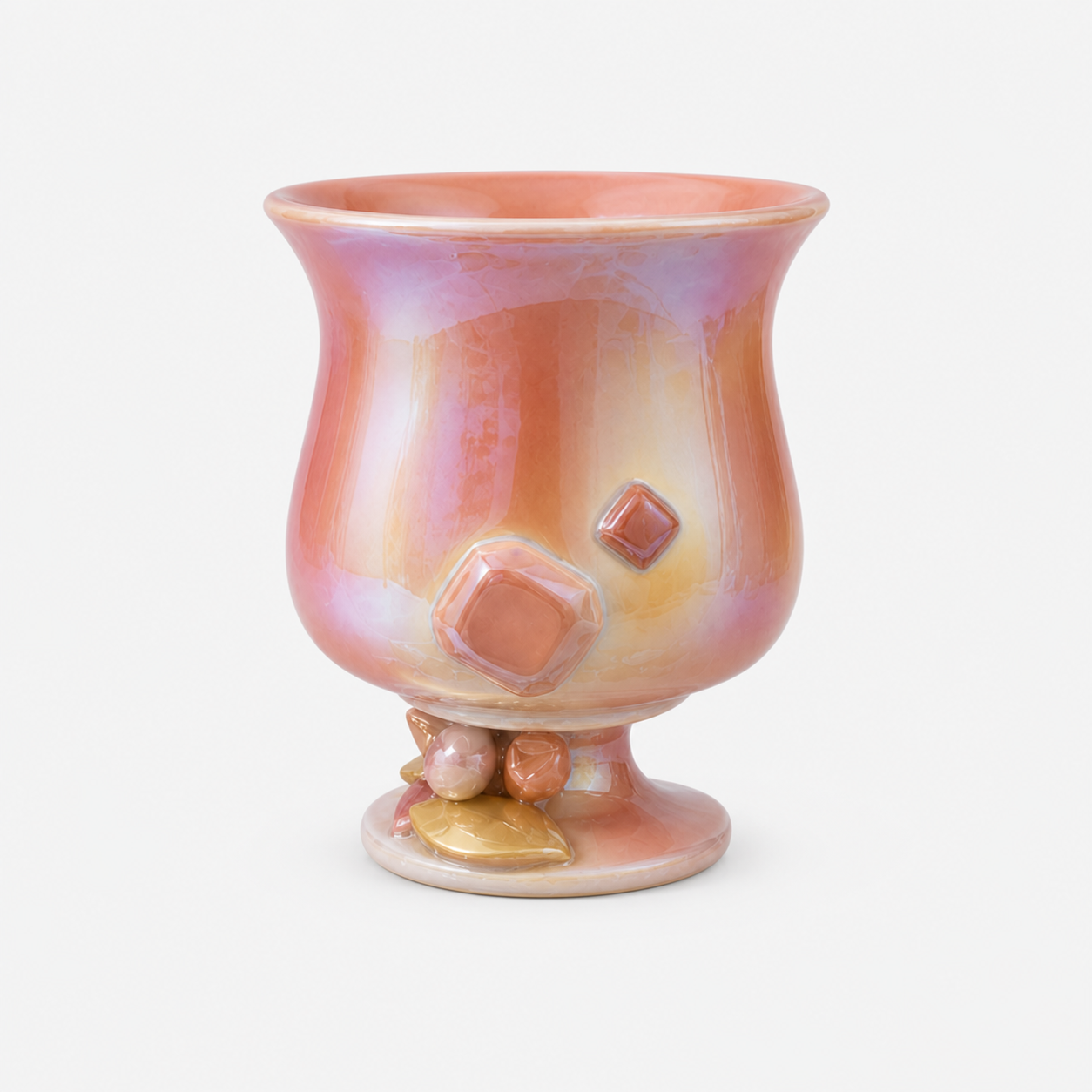 Rose Prism Footed Cup