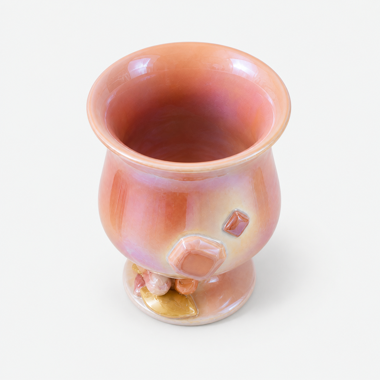 Rose Prism Footed Cup